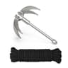 MHDMAG Grappling Hook 4-Claw Folding Anchor Hook with 65FT Rope