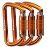 FresKaro 3inch Auto Locking Carabiner Clips D Shape 3pack