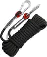 GINEE 10mm Static Rock Climbing Rope 100FT with Carabiner