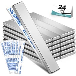 BEST CHOICE MAGNETS 24 Pack Neodymium Bar Magnets