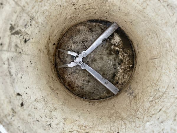 Magnet fishing find: Multi-tool pliers found inside a bucket