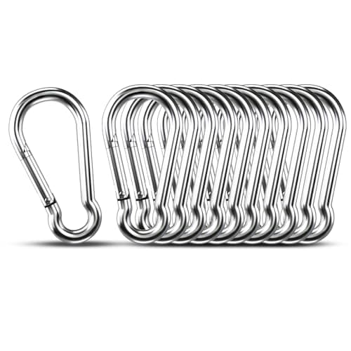 KINLINK 304 Stainless Steel Spring Snap Carabiner Clip