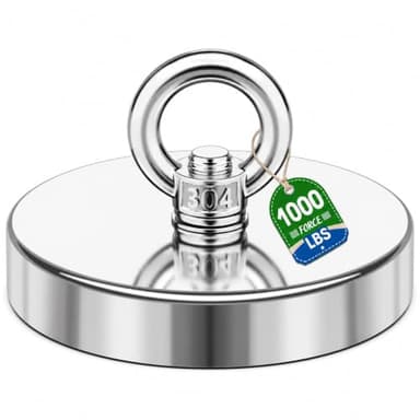 Junarter 1000 lbs Neodymium Fishing Magnet