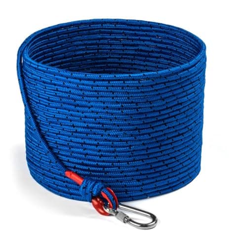 Loreso Strong Magnet Fishing Rope with Carabiner 65ft